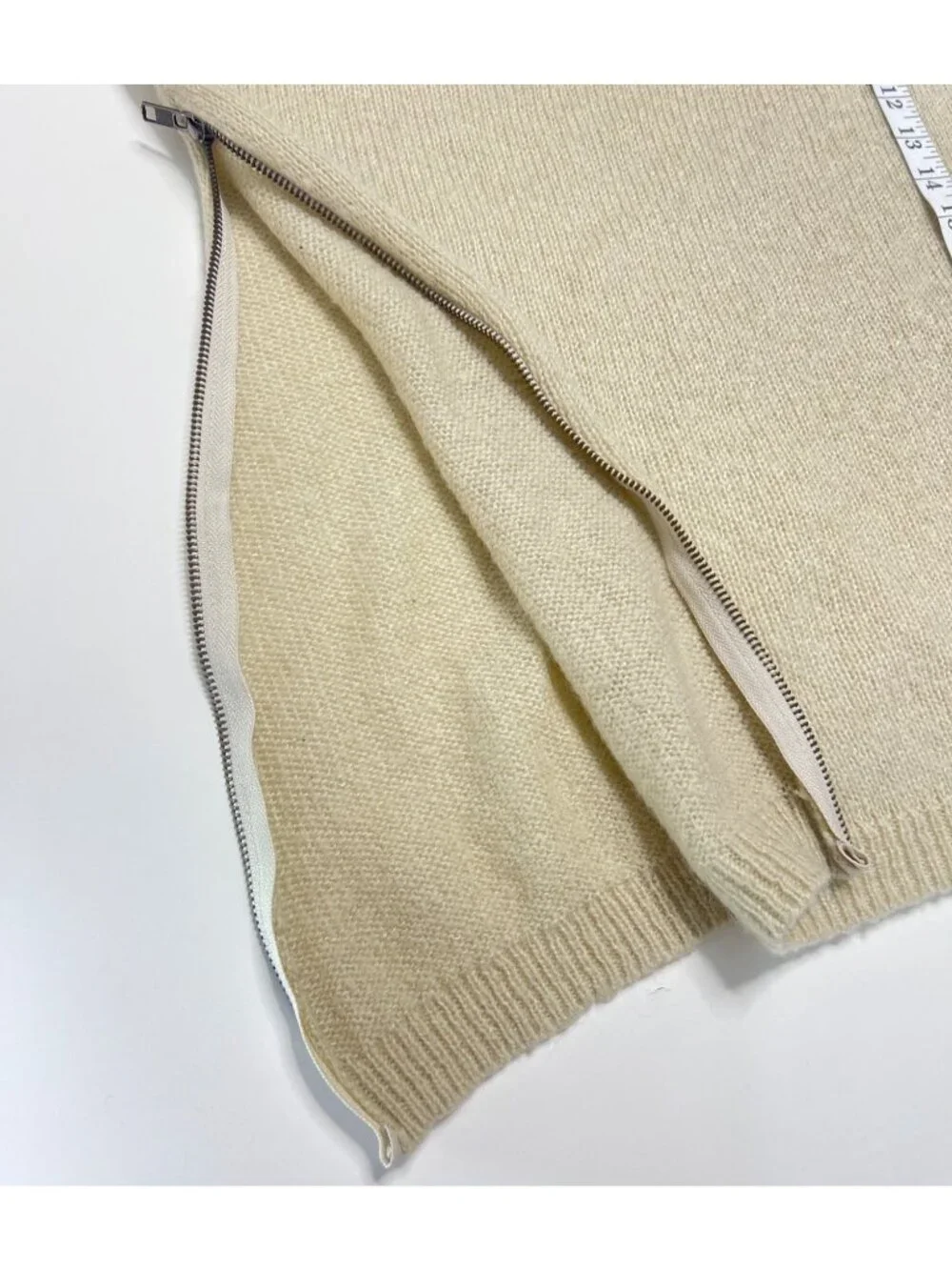 B.P Nordstrom Side Zip Beige Sweater Light Tunic Sweater Size S